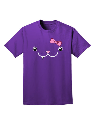 Kyu-T Face - Snagglette Cute Girl Critter Adult Dark T-Shirt-Mens T-Shirt-TooLoud-Purple-Small-Davson Sales