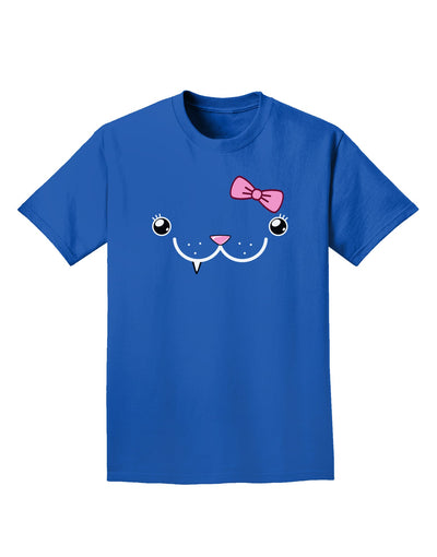 Kyu-T Face - Snagglette Cute Girl Critter Adult Dark T-Shirt-Mens T-Shirt-TooLoud-Royal-Blue-Medium-Davson Sales