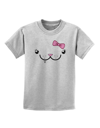 Kyu-T Face - Snagglette Cute Girl Critter Childrens T-Shirt-Childrens T-Shirt-TooLoud-AshGray-X-Small-Davson Sales