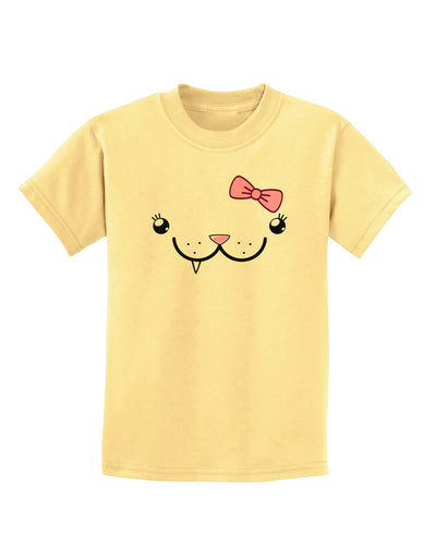 Kyu-T Face - Snagglette Cute Girl Critter Childrens T-Shirt-Childrens T-Shirt-TooLoud-Daffodil-Yellow-X-Small-Davson Sales