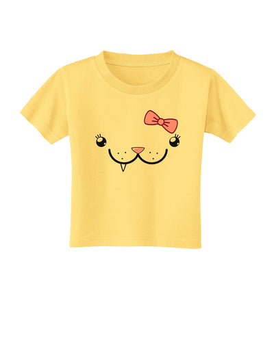 Kyu-T Face - Snagglette Cute Girl Critter Toddler T-Shirt-Toddler T-Shirt-TooLoud-Daffodil-Yellow-2T-Davson Sales