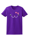 Kyu-T Face - Snagglette Cute Girl Critter Womens Dark T-Shirt-TooLoud-Purple-X-Small-Davson Sales