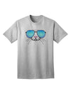 Kyu-T Face - Stylish Adult T-Shirt with Tiny Cool Sunglasses-Mens T-shirts-TooLoud-AshGray-Small-Davson Sales