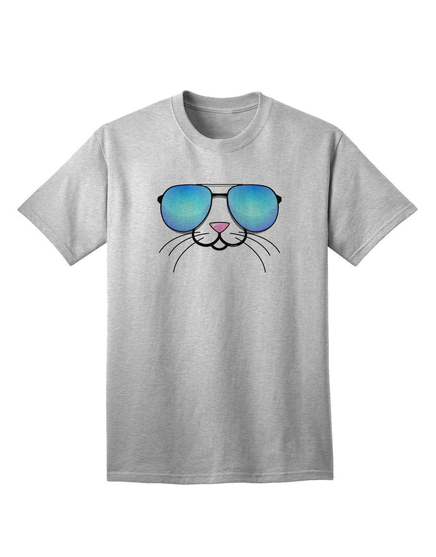 Kyu-T Face - Stylish Adult T-Shirt with Tiny Cool Sunglasses-Mens T-shirts-TooLoud-White-Small-Davson Sales