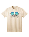 Kyu-T Face - Stylish Adult T-Shirt with Tiny Cool Sunglasses-Mens T-shirts-TooLoud-Natural-Small-Davson Sales