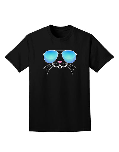 Kyu-T Face - Tiny Cool Sunglasses Adult Dark T-Shirt-Mens T-Shirt-TooLoud-Black-Small-Davson Sales