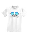 Kyu-T Face - Tiny Cool Sunglasses Childrens T-Shirt-Childrens T-Shirt-TooLoud-White-X-Small-Davson Sales