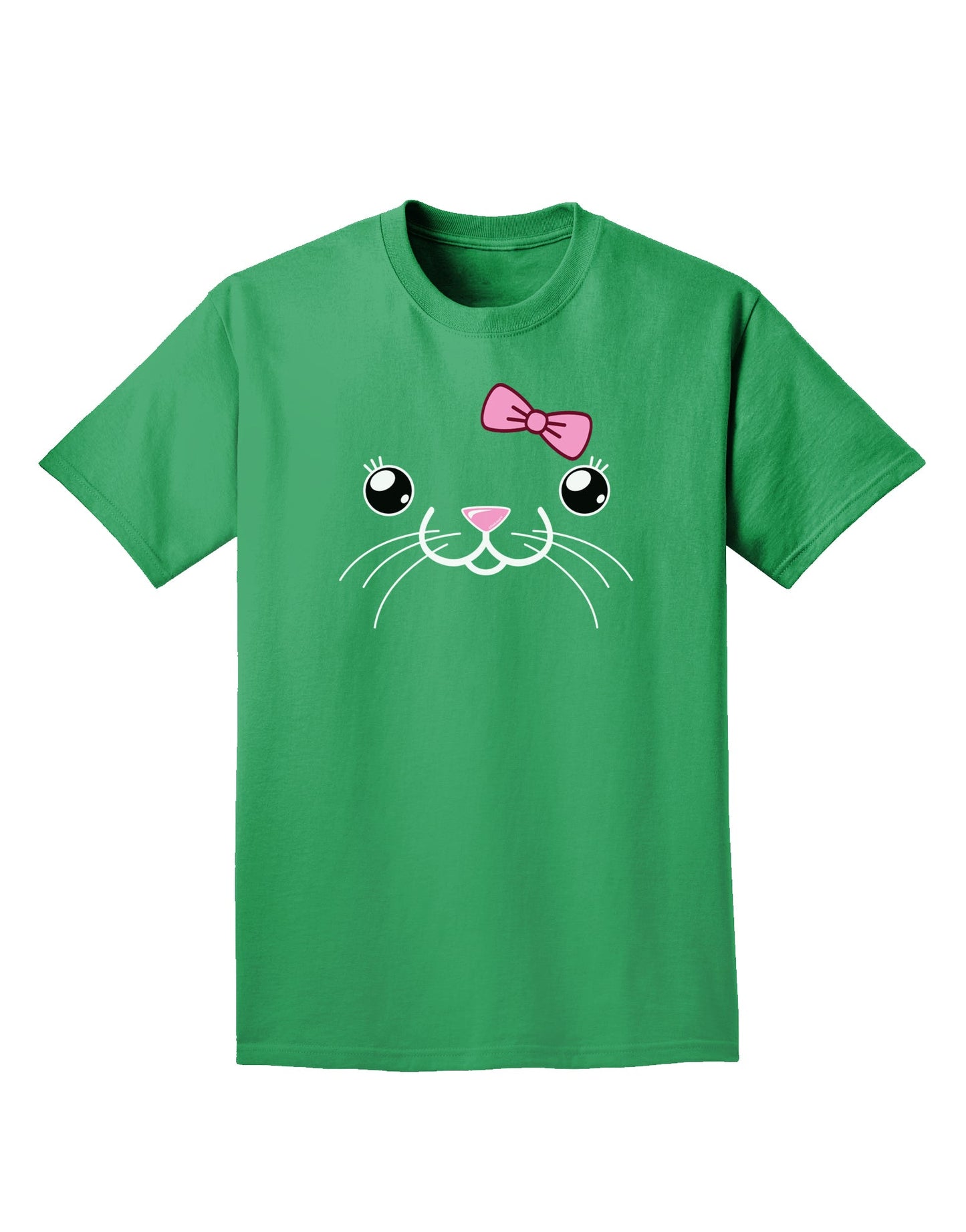 Kyu-T Face - Tinya Cute Girl Mouse Adult Dark T-Shirt-Mens T-Shirt-TooLoud-Kelly-Green-Small-Davson Sales