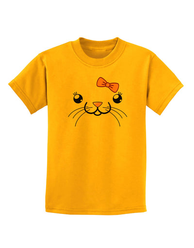 Kyu-T Face - Tinya Cute Girl Mouse Childrens T-Shirt-Childrens T-Shirt-TooLoud-Gold-X-Small-Davson Sales