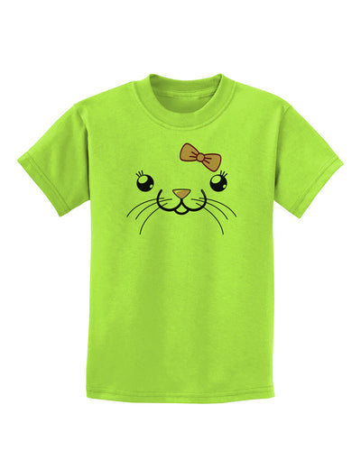 Kyu-T Face - Tinya Cute Girl Mouse Childrens T-Shirt-Childrens T-Shirt-TooLoud-Lime-Green-X-Small-Davson Sales