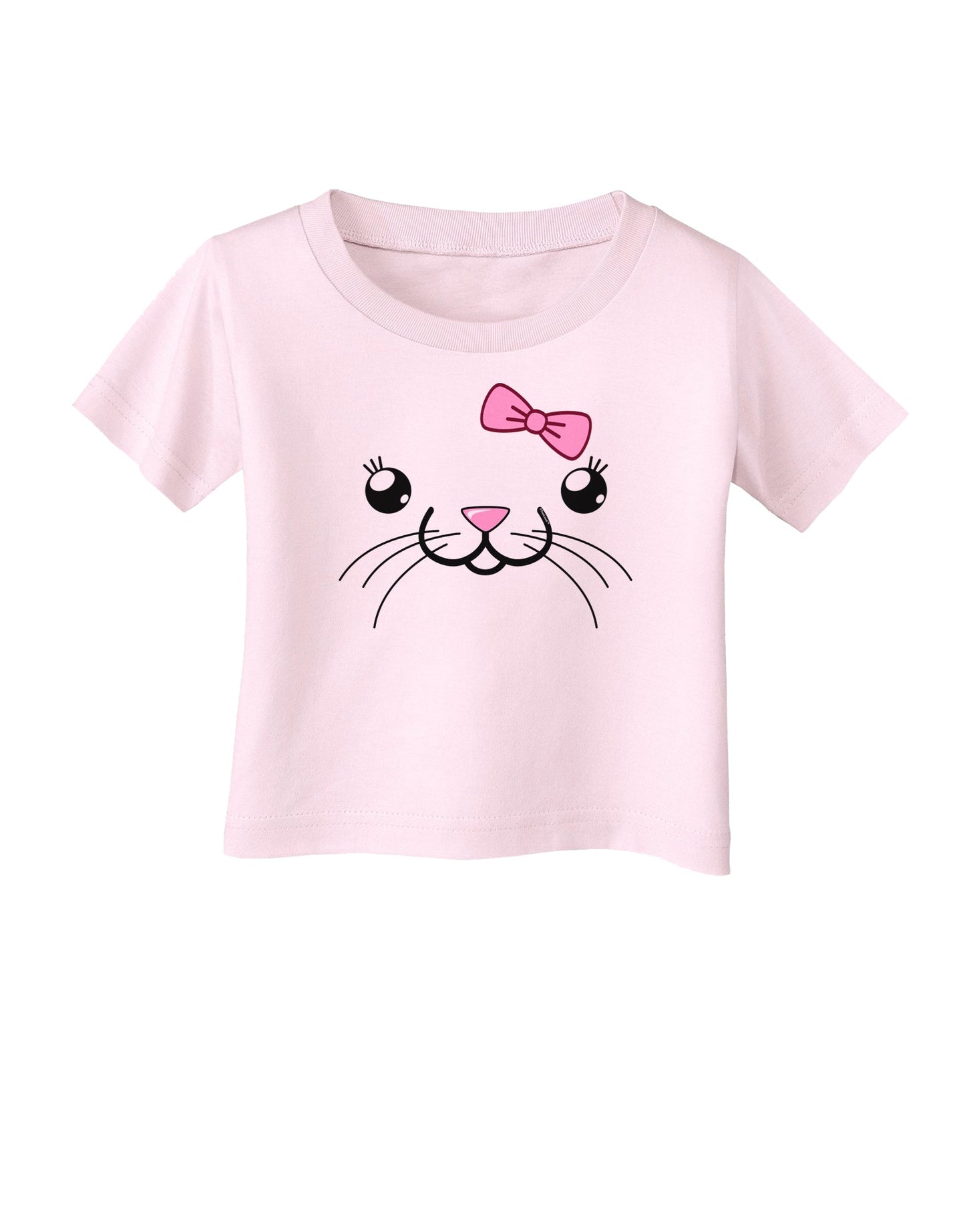 Kyu-T Face - Tinya Cute Girl Mouse Infant T-Shirt-Infant T-Shirt-TooLoud-Light-Pink-06-Months-Davson Sales