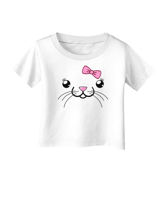 Kyu-T Face - Tinya Cute Girl Mouse Infant T-Shirt-Infant T-Shirt-TooLoud-White-06-Months-Davson Sales