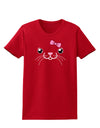 Kyu-T Face - Tinya Cute Girl Mouse Womens Dark T-Shirt-TooLoud-Red-X-Small-Davson Sales