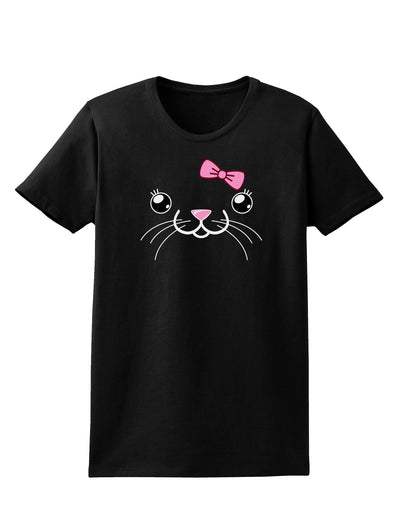 Kyu-T Face - Tinya Cute Girl Mouse Womens Dark T-Shirt-TooLoud-Black-X-Small-Davson Sales