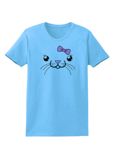 Kyu-T Face - Tinya Cute Girl Mouse Womens T-Shirt-Womens T-Shirt-TooLoud-Aquatic-Blue-X-Small-Davson Sales