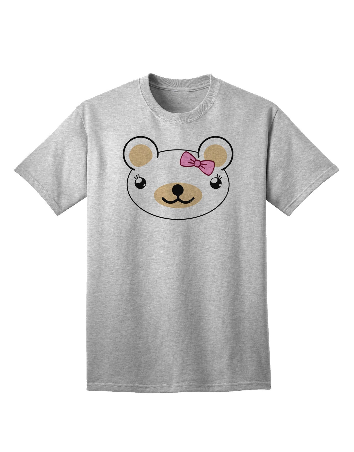 Kyu-T Head Collection: Day Beartholomea Girl Teddy Bear - Premium Adult T-Shirt for Women-Mens T-shirts-TooLoud-AshGray-Small-Davson Sales