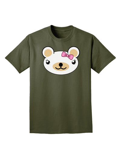 Kyu-T Head - Day Beartholomea Girl Teddy Bear Adult Dark T-Shirt-Mens T-Shirt-TooLoud-Military-Green-Small-Davson Sales