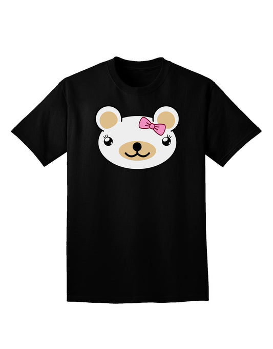 Kyu-T Head - Day Beartholomea Girl Teddy Bear Adult Dark V-Neck T-Shirt-Mens V-Neck T-Shirt-TooLoud-Black-Small-Davson Sales