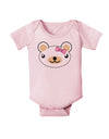 Kyu-T Head - Day Beartholomea Girl Teddy Bear Baby Romper Bodysuit-Baby Romper-TooLoud-Light-Pink-06-Months-Davson Sales