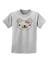 Kyu-T Head - Day Beartholomea Girl Teddy Bear Childrens T-Shirt-Childrens T-Shirt-TooLoud-AshGray-X-Small-Davson Sales