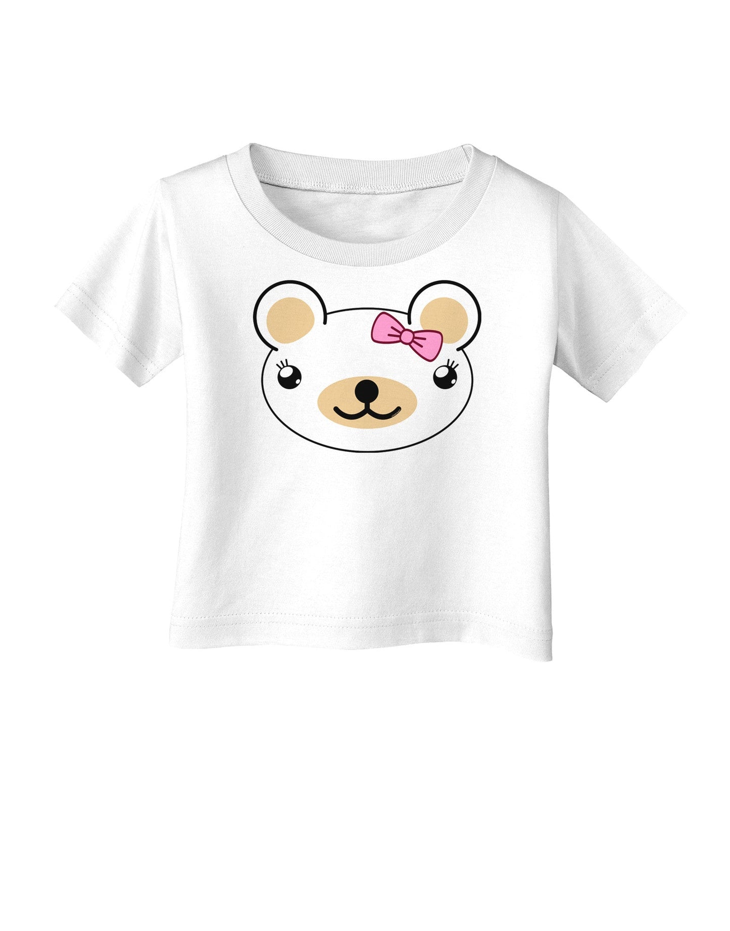 Kyu-T Head - Day Beartholomea Girl Teddy Bear Infant T-Shirt-Infant T-Shirt-TooLoud-White-06-Months-Davson Sales