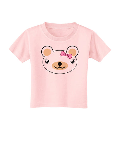 Kyu-T Head - Day Beartholomea Girl Teddy Bear Toddler T-Shirt-Toddler T-Shirt-TooLoud-Light-Pink-2T-Davson Sales