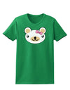 Kyu-T Head - Day Beartholomea Girl Teddy Bear Womens Dark T-Shirt-TooLoud-Kelly-Green-X-Small-Davson Sales