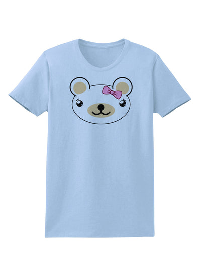 Kyu-T Head - Day Beartholomea Girl Teddy Bear Womens T-Shirt-Womens T-Shirt-TooLoud-Light-Blue-X-Small-Davson Sales