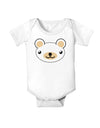 Kyu-T Head - Day Beartholomew Teddy Bear Baby Romper Bodysuit-Baby Romper-TooLoud-White-06-Months-Davson Sales