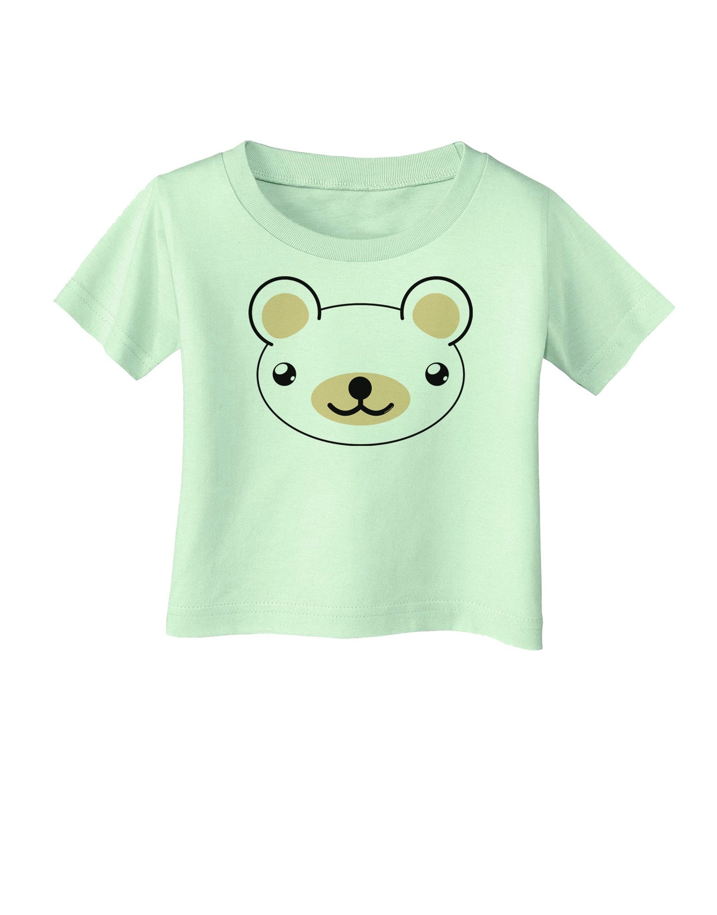 Kyu-T Head - Day Beartholomew Teddy Bear Infant T-Shirt-Infant T-Shirt-TooLoud-Light-Green-06-Months-Davson Sales