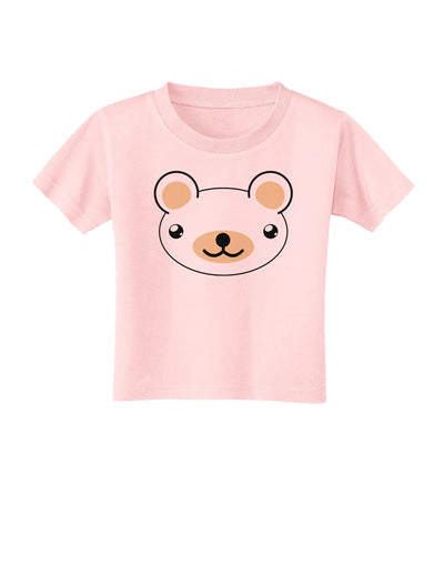 Kyu-T Head - Day Beartholomew Teddy Bear Toddler T-Shirt-Toddler T-Shirt-TooLoud-Light-Pink-2T-Davson Sales