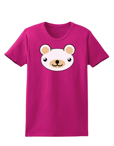 Kyu-T Head - Day Beartholomew Teddy Bear Womens Dark T-Shirt-TooLoud-Hot-Pink-Small-Davson Sales