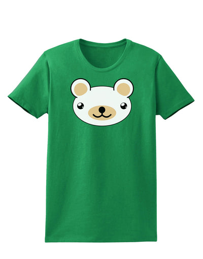 Kyu-T Head - Day Beartholomew Teddy Bear Womens Dark T-Shirt-TooLoud-Kelly-Green-X-Small-Davson Sales