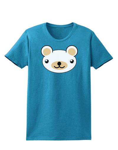 Kyu-T Head - Day Beartholomew Teddy Bear Womens Dark T-Shirt-TooLoud-Turquoise-X-Small-Davson Sales