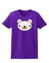 Kyu-T Head - Day Beartholomew Teddy Bear Womens Dark T-Shirt-TooLoud-Purple-X-Small-Davson Sales