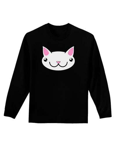 Kyu-T Head - Day Kawa the Cute Critter Adult Long Sleeve Dark T-Shirt-TooLoud-Black-Small-Davson Sales