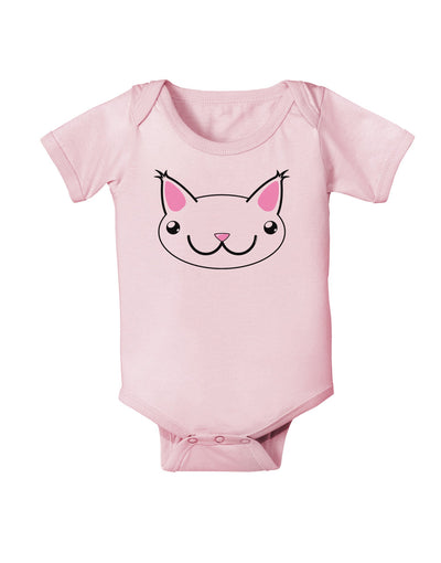 Kyu-T Head - Day Kawa the Cute Critter Baby Romper Bodysuit-Baby Romper-TooLoud-Light-Pink-06-Months-Davson Sales