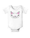 Kyu-T Head - Day Kawa the Cute Critter Baby Romper Bodysuit-Baby Romper-TooLoud-White-06-Months-Davson Sales