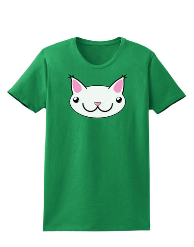 Kyu-T Head - Day Kawa the Cute Critter Womens Dark T-Shirt-TooLoud-Kelly-Green-X-Small-Davson Sales