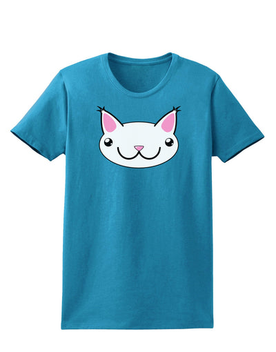 Kyu-T Head - Day Kawa the Cute Critter Womens Dark T-Shirt-TooLoud-Turquoise-X-Small-Davson Sales