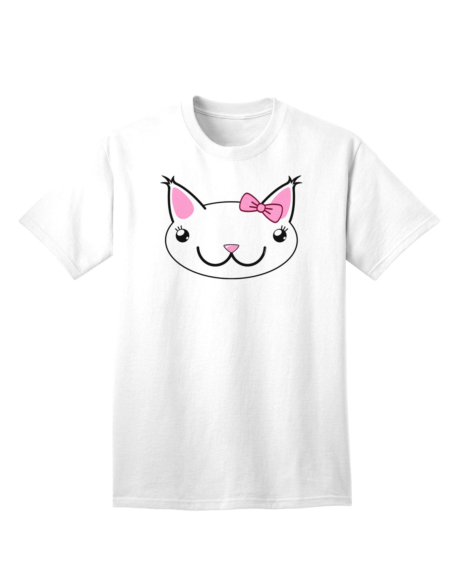 Kyu-T Head - Day Kawaia: Premium Adult T-Shirt Featuring Cute Girl Critter Design-Mens T-shirts-TooLoud-White-Small-Davson Sales