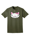 Kyu-T Head - Day Kawaia the Cute Girl Critter Adult Dark T-Shirt-Mens T-Shirt-TooLoud-Military-Green-Small-Davson Sales