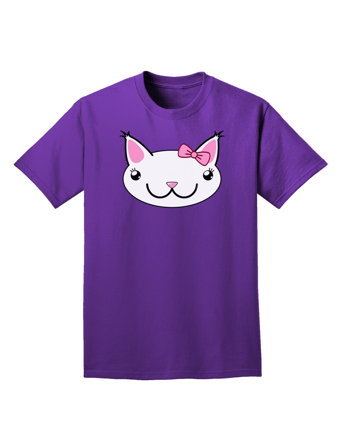 Kyu-T Head - Day Kawaia the Cute Girl Critter Adult Dark T-Shirt-Mens T-Shirt-TooLoud-Purple-Small-Davson Sales