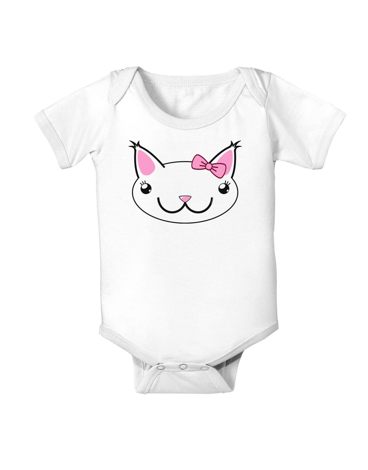 Kyu-T Head - Day Kawaia the Cute Girl Critter Baby Romper Bodysuit-Baby Romper-TooLoud-White-06-Months-Davson Sales