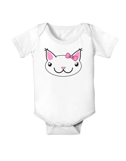 Kyu-T Head - Day Kawaia the Cute Girl Critter Baby Romper Bodysuit-Baby Romper-TooLoud-White-06-Months-Davson Sales