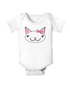 Kyu-T Head - Day Kawaia the Cute Girl Critter Baby Romper Bodysuit-Baby Romper-TooLoud-White-06-Months-Davson Sales