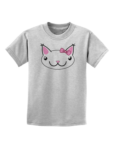 Kyu-T Head - Day Kawaia the Cute Girl Critter Childrens T-Shirt-Childrens T-Shirt-TooLoud-AshGray-X-Small-Davson Sales