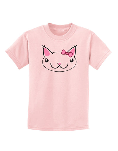 Kyu-T Head - Day Kawaia the Cute Girl Critter Childrens T-Shirt-Childrens T-Shirt-TooLoud-PalePink-X-Small-Davson Sales