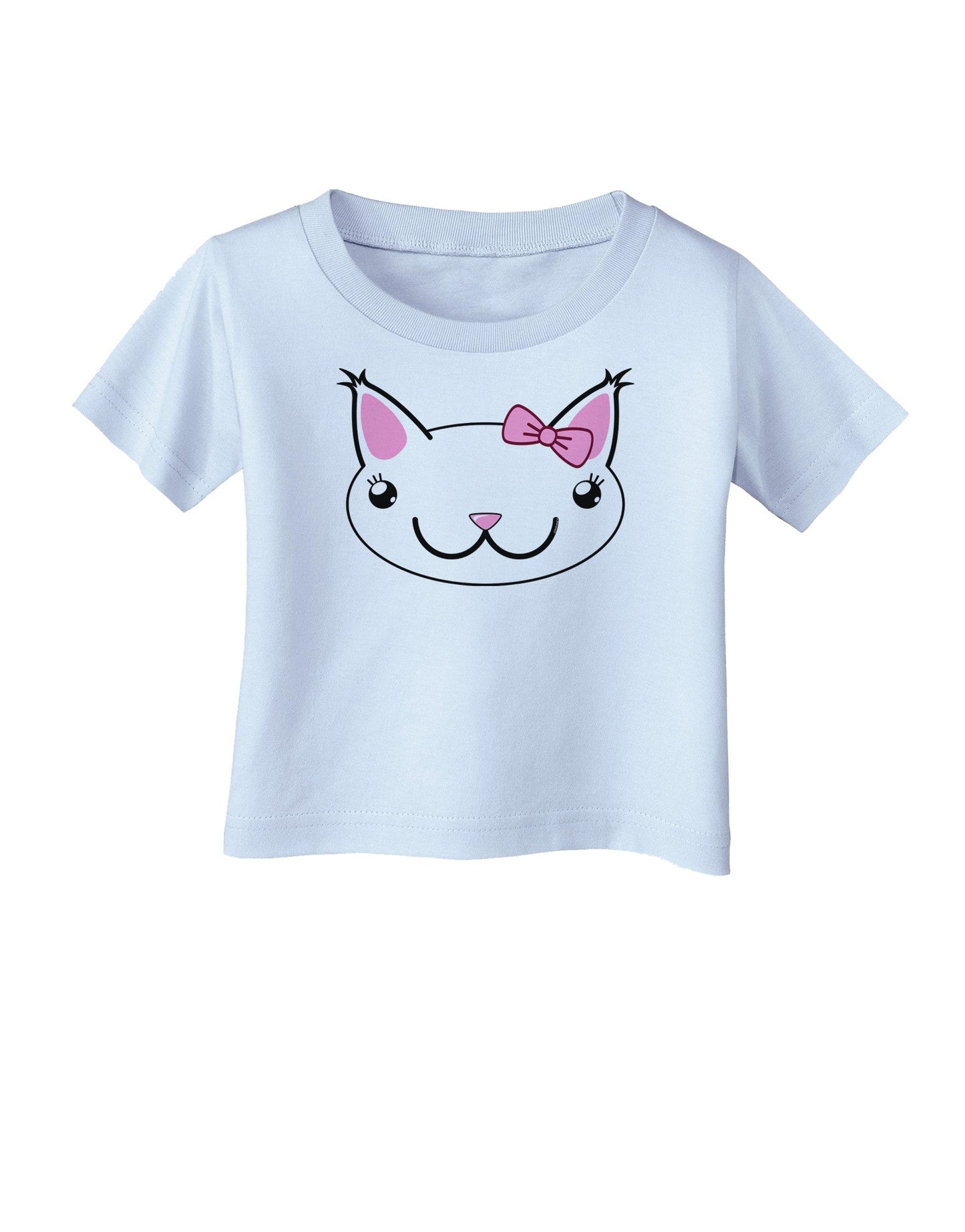 Kyu-T Head - Day Kawaia the Cute Girl Critter Infant T-Shirt-Infant T-Shirt-TooLoud-Light-Blue-06-Months-Davson Sales