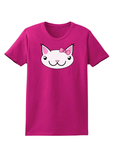 Kyu-T Head - Day Kawaia the Cute Girl Critter Womens Dark T-Shirt-TooLoud-Hot-Pink-Small-Davson Sales